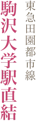 東急田園都市線 駒沢大学駅直結